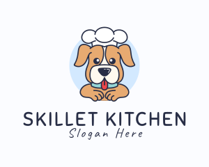 Cute Chef Puppy logo design