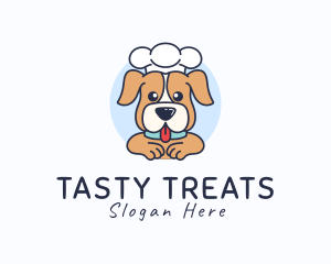 Cute Chef Puppy logo design