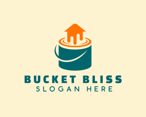 Paint Bucket House logo design