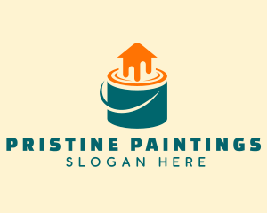 Paint Bucket House logo design