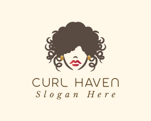 Curly Hair Woman logo
