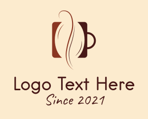 Minimalist Coffee Bean logo
