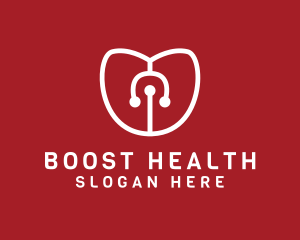 Stethoscope Tulip Health logo design