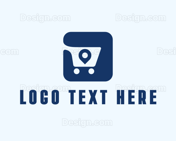 Shopping Cart Location Logo