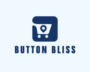 Shopping Cart Location logo design