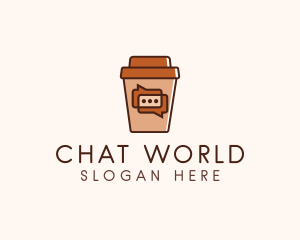 Coffee Cup Chat  logo design