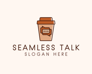 Coffee Cup Chat  logo design