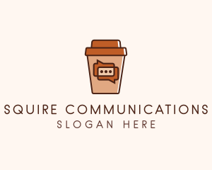 Coffee Cup Chat  logo design