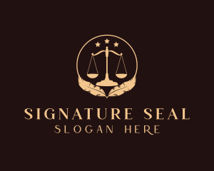 Justice Scale Notary logo