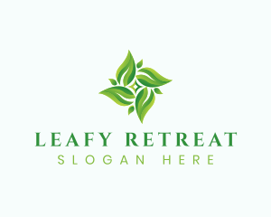 Natural Herbal Leaves logo design