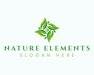 Natural Herbal Leaves logo design