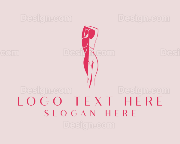 Seductive Woman Body Logo