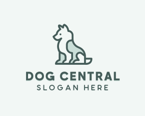 Husky Dog Pet logo design