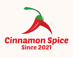 Walking Chili Pepper logo design