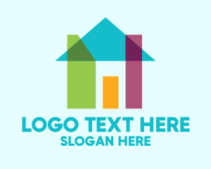 Abstract Shape House Logo