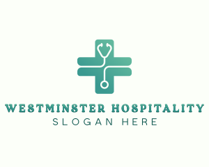 Cross Stethoscope Clinic logo design