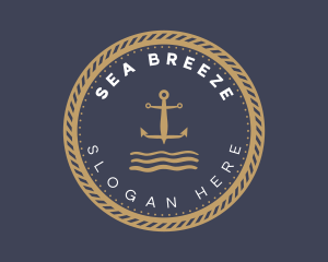 Anchor Sea Sailing logo design