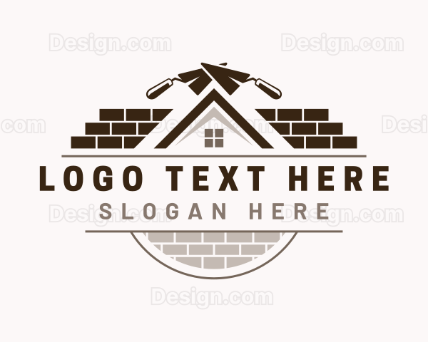 Masonry Bricklaying Contractor Logo