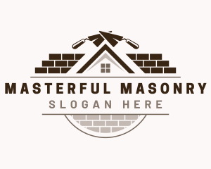 Masonry Bricklaying Contractor logo design