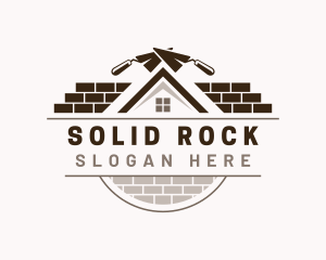 Masonry Bricklaying Contractor logo design