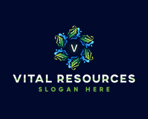 Water Leaf Resource logo design