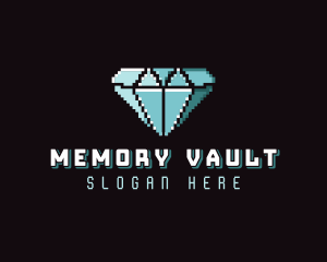 Jewelry Diamond Pixel logo