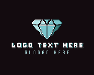 Jewelry Diamond Pixel logo
