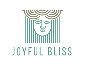 Curtains & Woman Face logo design