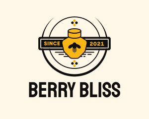 Honey Bee Jar Badge logo