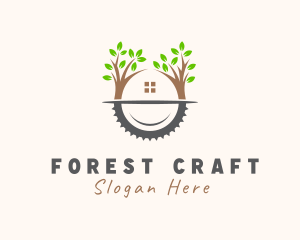 Forest House Lumber Mill logo design