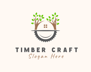 Forest House Lumber Mill logo design