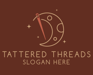 Moon Needle Thread logo design