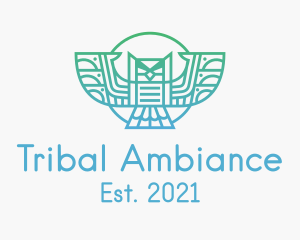 Tribal Owl Outline  logo