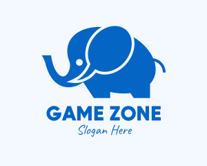Blue Elephant Chat Logo