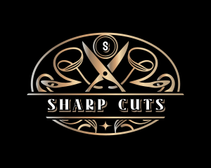 Premium Scissors Tailor logo design