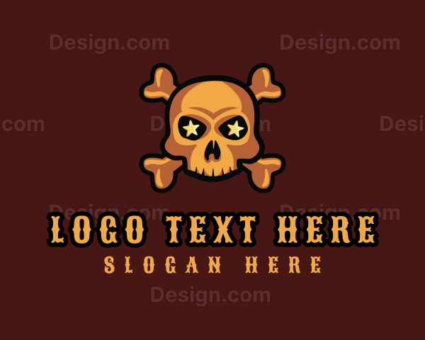 Gaming Skull Star Logo