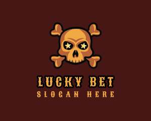 Gaming Skull Star logo design