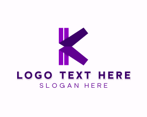 Professional Creative Letter K logo