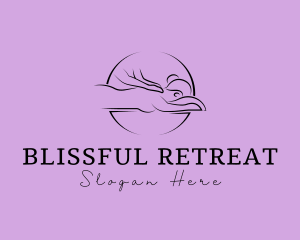 Woman Massage Spa logo design