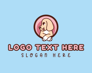 Cute Dog Puppy logo