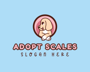 Cute Dog Puppy logo design