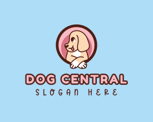 Cute Dog Puppy logo design