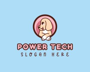 Cute Dog Puppy logo