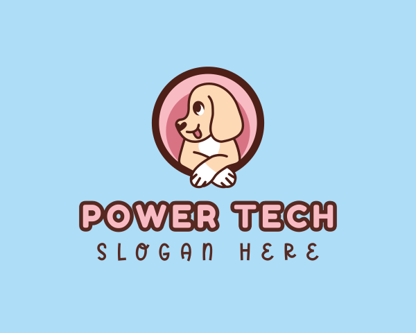 Puppy logo example 3