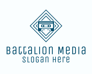 Cassette Media Music logo design