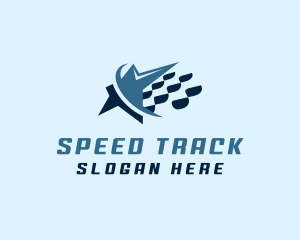 Star Racing Flag Motorsport logo design