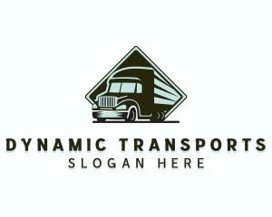 Truck Transportation Courier logo design