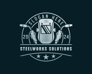 Welding Fabrication Steelworks logo design