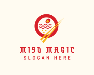 Ramen Noodles Restaurant logo design