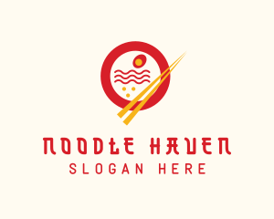 Ramen Noodles Restaurant logo design